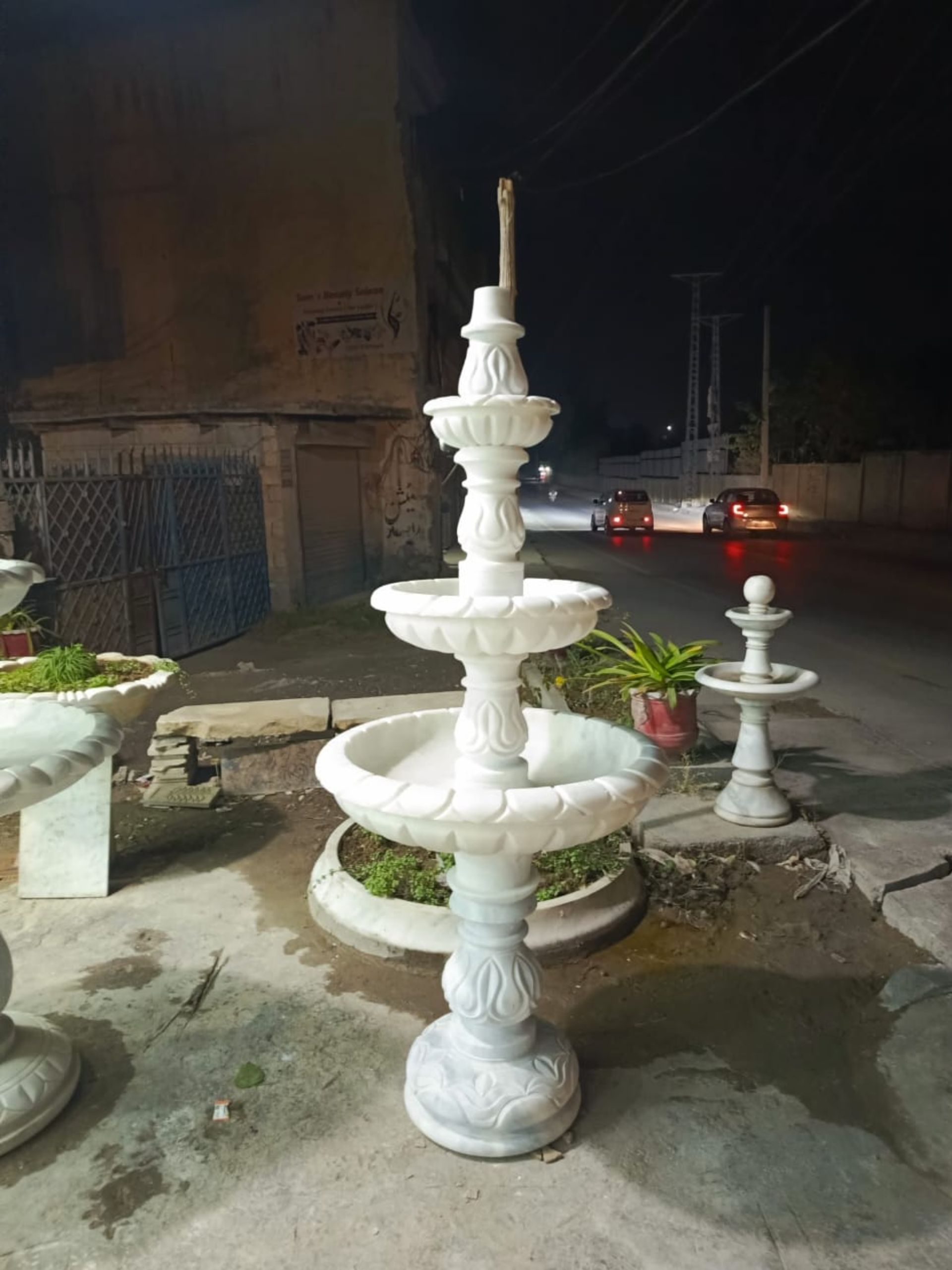Majestic Crown Marble Fountain